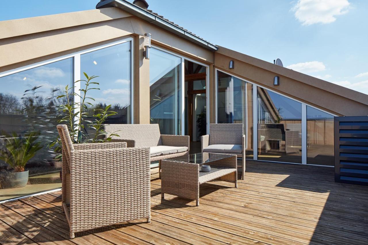 דירות נירנברג ⸨⸩ Sunset Penthouse: Messe - Siemens - Db - Man ⸨⸩ מראה חיצוני תמונה