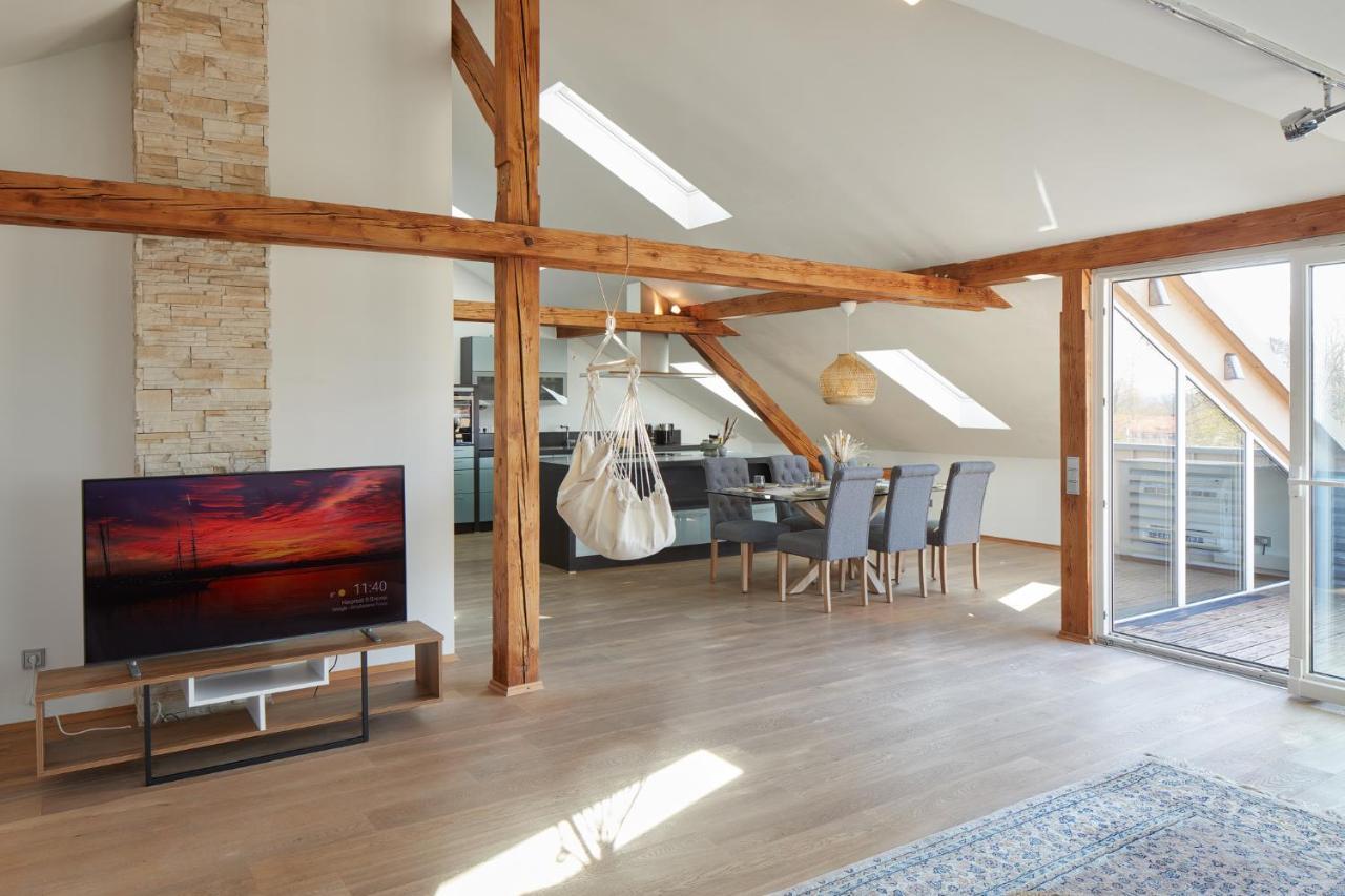 דירות נירנברג ⸨⸩ Sunset Penthouse: Messe - Siemens - Db - Man ⸨⸩ מראה חיצוני תמונה