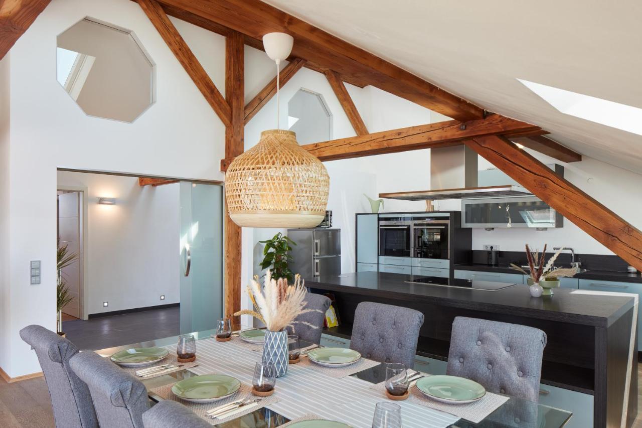 דירות נירנברג ⸨⸩ Sunset Penthouse: Messe - Siemens - Db - Man ⸨⸩ מראה חיצוני תמונה