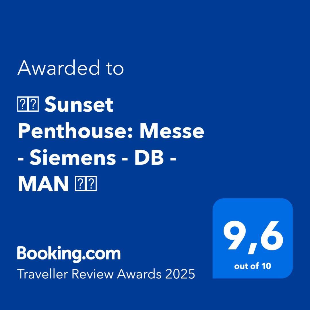 דירות נירנברג ⸨⸩ Sunset Penthouse: Messe - Siemens - Db - Man ⸨⸩ מראה חיצוני תמונה
